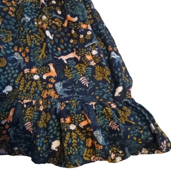 Age 5-6 Years Artisan Ny Wildlife Print Long Sleeve Dress - Picture 2 of 10